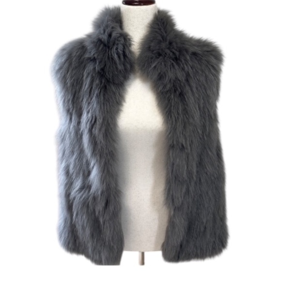 Theory Hanalee Genuine Fox Fur Vest - Picture 3 of 9